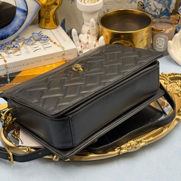 🆕 KURT GEIGER LONDON 🧿 NWT Kensington Leather Satchel - Picture 9 of 14